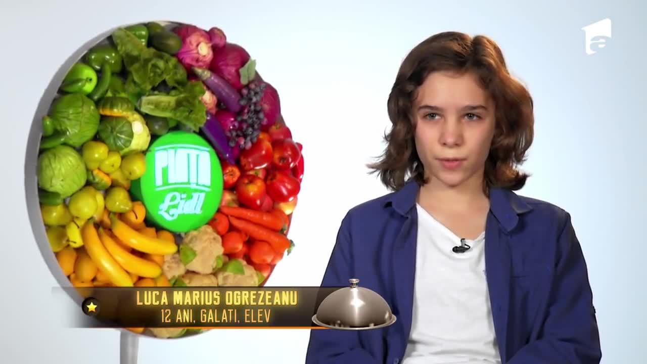 Luca Marius Ogrezeanu are 12 ani și își dorește să devină bucătar într-un restaurant de lux
