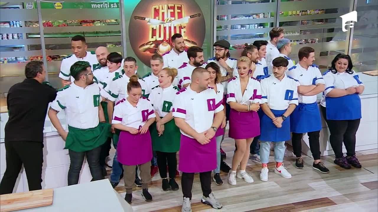 Finala Chefi la cuțite 2021. Ce echipe și-au ales Elena Matei, Cătălin Amarandei și Narcisa Birjaru