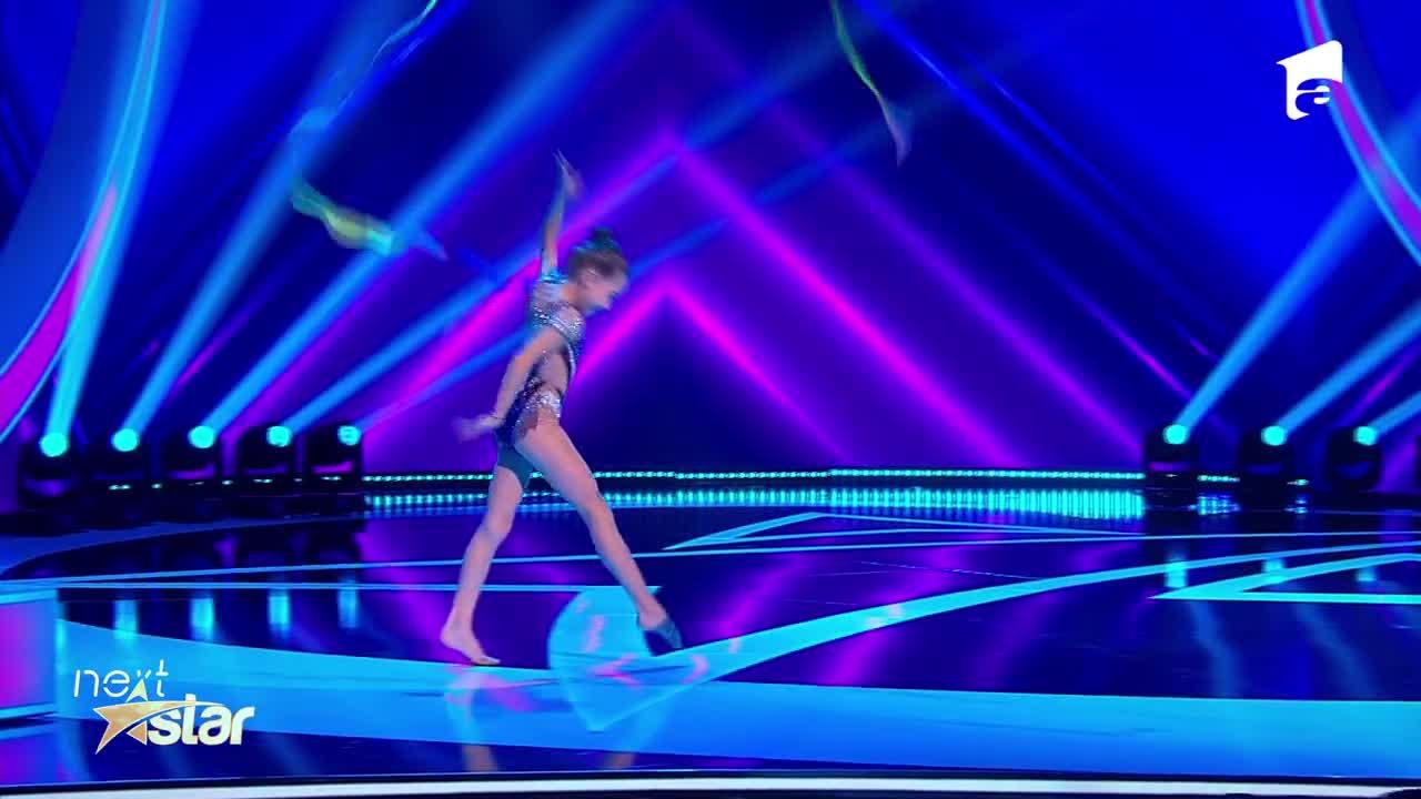 Next Star, 3 iulie 2021. Alexia Ghica, moment impresionant de gimnastică ritmică. Dorian Popa: „Extraordinar!”