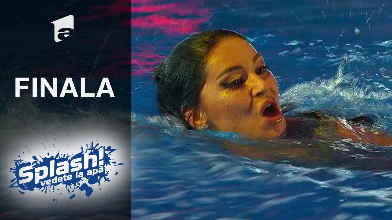 Finala „Splash! Vedete la apă” 2021. Elena Ionescu a încercat o săritură periculoasă, dar ceea ce a urmat i-a uimit pe jurați