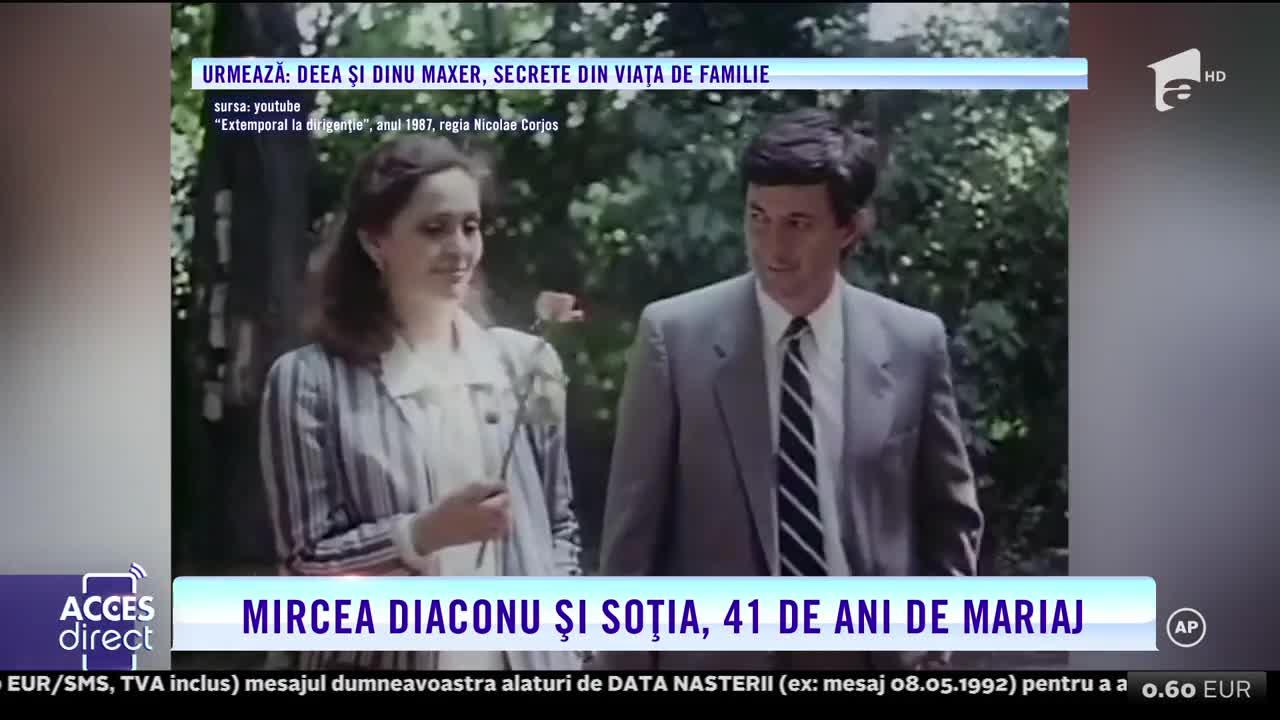 Cum și-a cunoscut Mircea Diaconu soția. Cât de frumoasă este femeia cu care are un mariaj de 41 de ani și cum arată fiica lor
