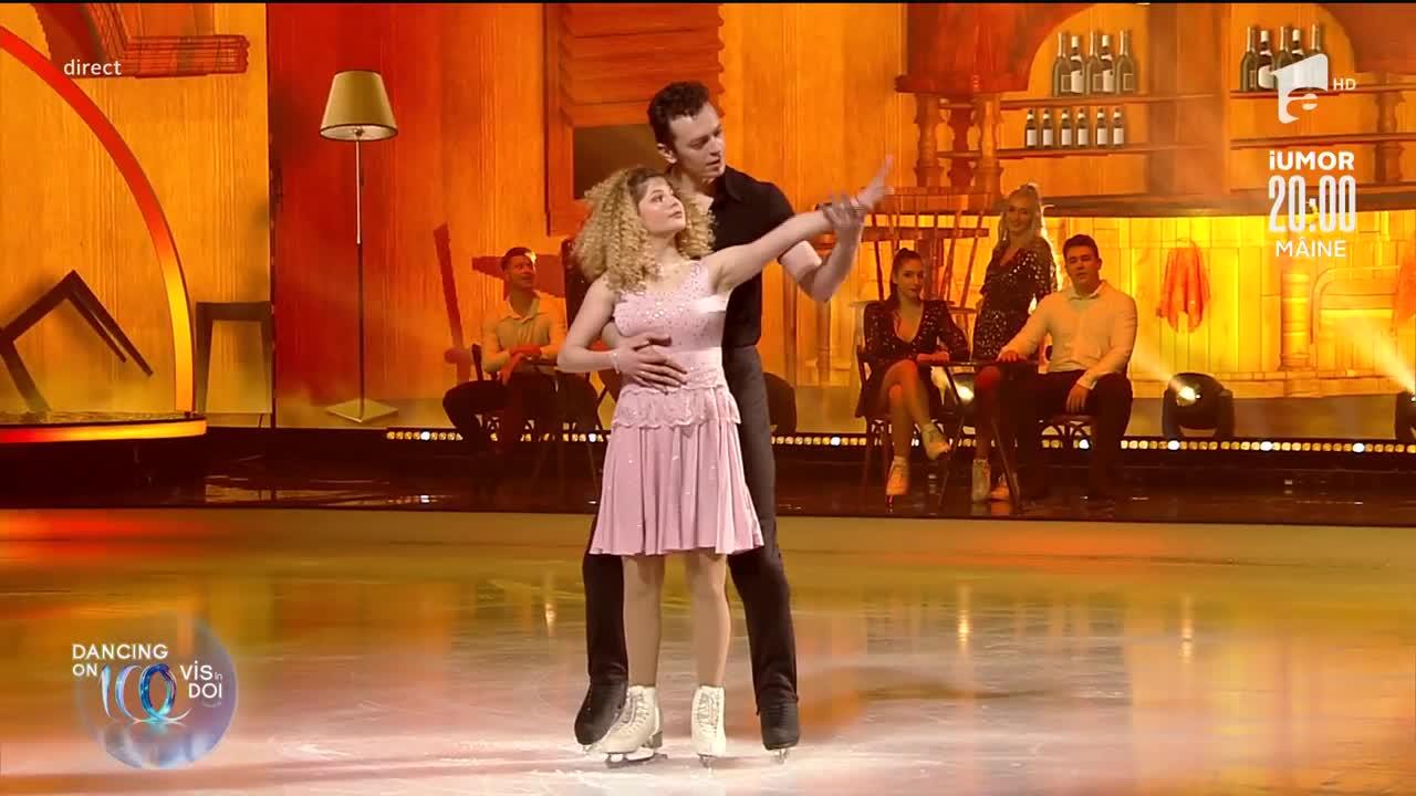 Dancing on Ice - Vis în doi, 19 martie 2022. Jean Gavril și Ana Maria Ion au dansat superb pe gheață, iar juriul i-a felicitat