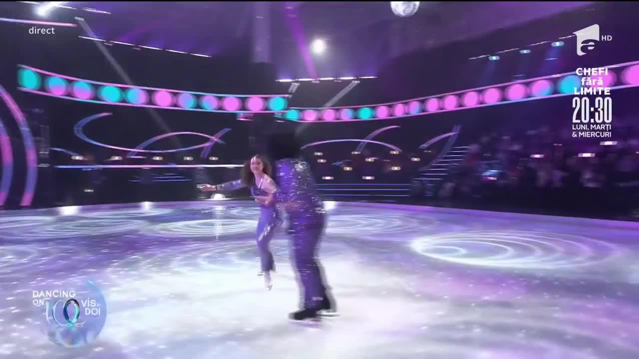 Dancing on Ice - Vis în doi, 26 martie 2022. Oase și Andreea Ureche au pregătit un dans pe gheață elegant. Ce stil au abordat