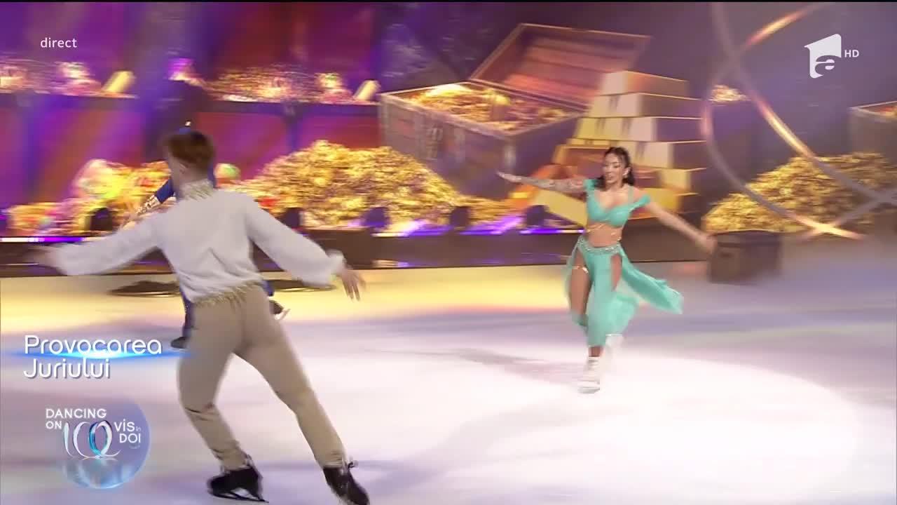 Dancing on Ice - Vis în doi, 2 aprilie 2022. Ruby și Zsolt Kerekes au dansat superb pe gheață în ediția de poveste de azi