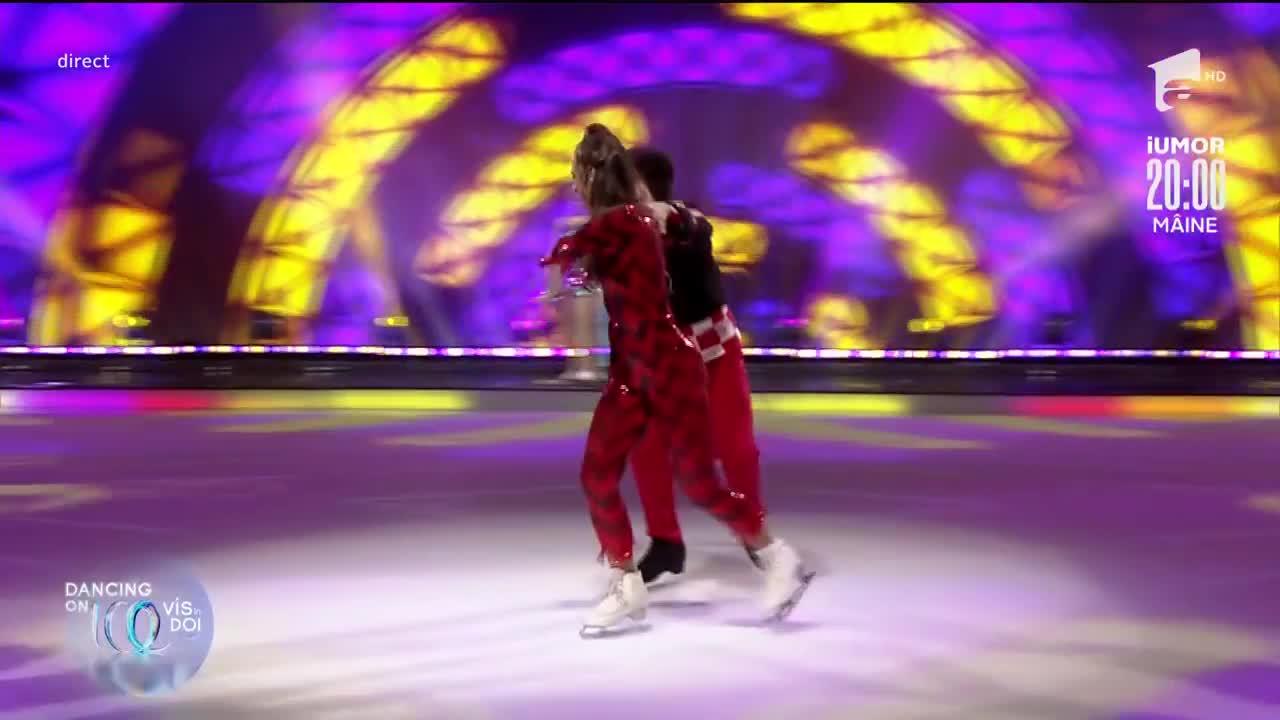 Dancing on Ice - Vis în doi, 16 aprilie 2022. Cum au dansat în duel Carmen Grebenișan cu Lilian Bînzari și Oase cu Andreea Ureche