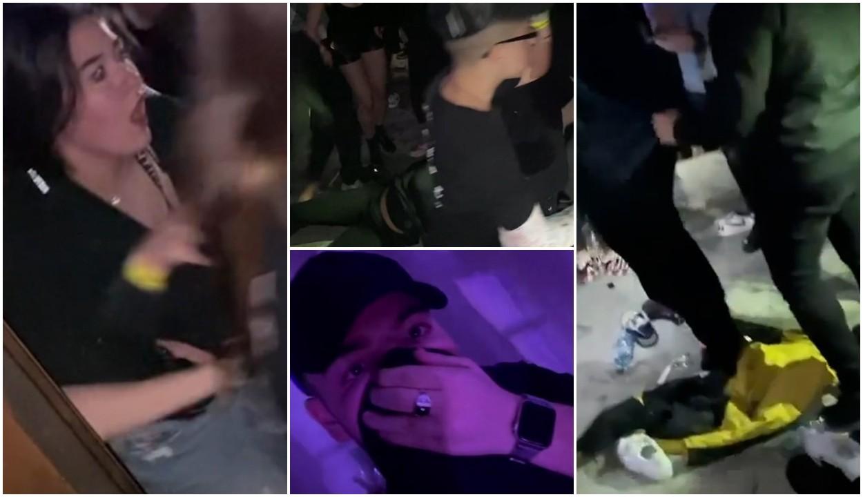 Busculadă într-un club din București. Tinerii s-au călcat în picioare, după ce s-a pulverizat cu o substanţă iritantă