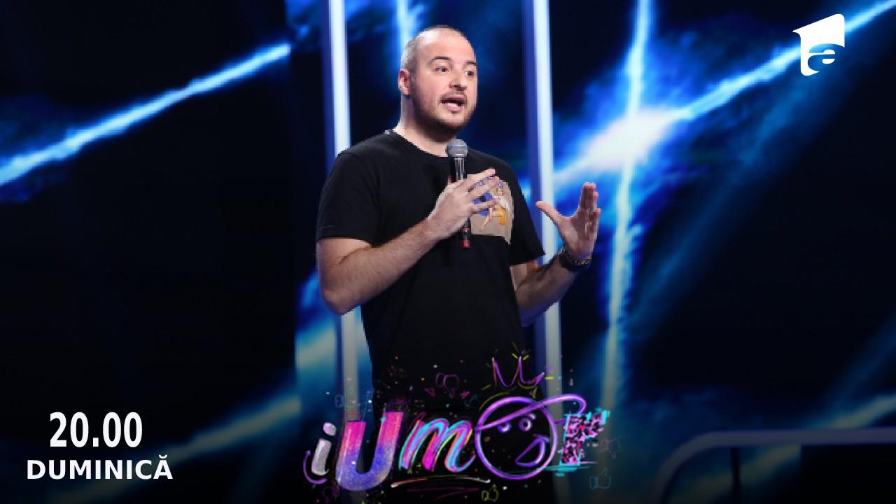 iUmor sezonul 13, 9 octombrie 2022. Andrei Ciobanu, invitatul special al ediției, moment spectaculos de stand-up comedy