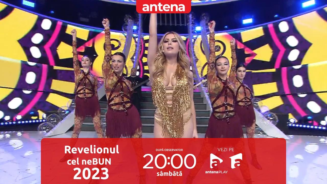 Revelionul cel neBUN 2023. Elena Gheorghe, apariție îndrăzneață într-o ținută care îi pune în valoare trupul. Ce a purtat pe scenă