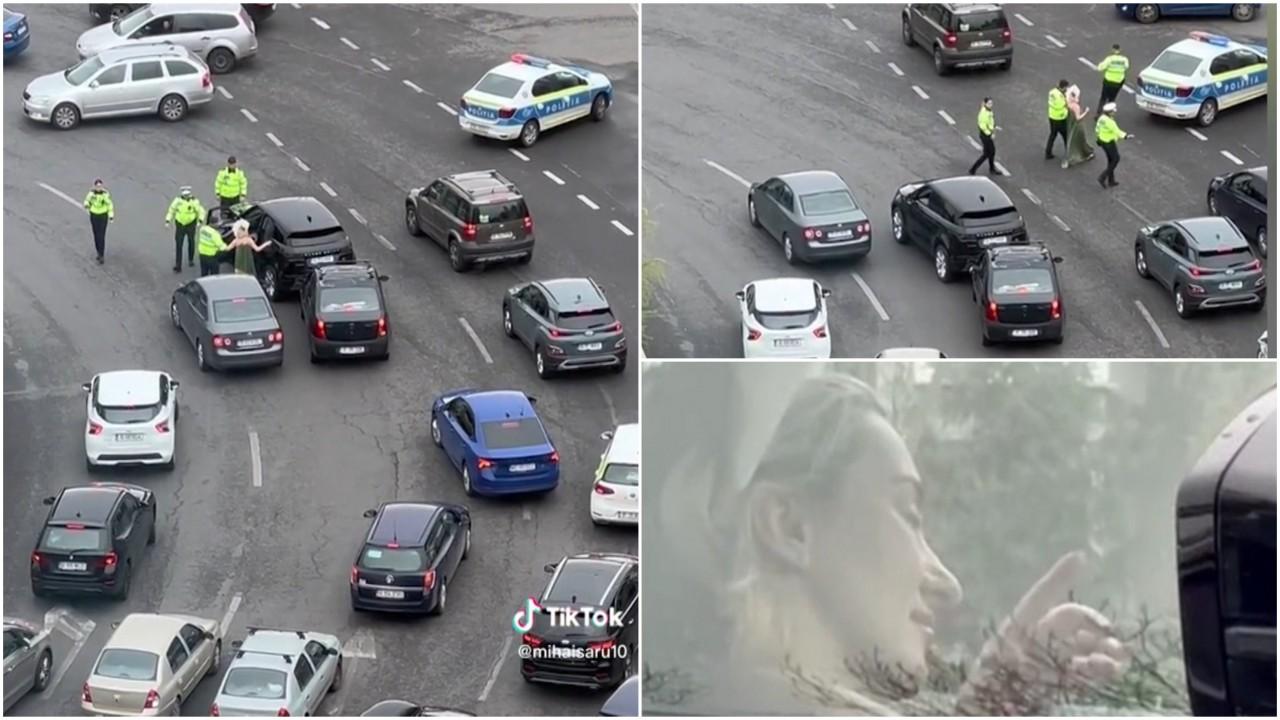 Imagini virale cu Ana Morodan în timp ce este oprită de poliție. Cum se apără ea după ce a petrecut o noapte în arest