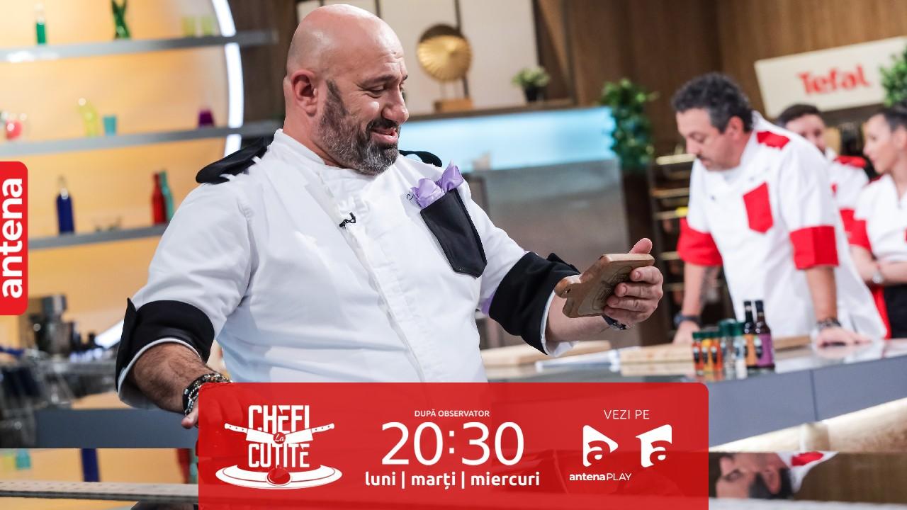 Chefi la cuțite, 12 iunie 2023. Chef Cătălin Scărlătescu a folosit o amuletă și a „furat” un concurent. Despre cine este vorba