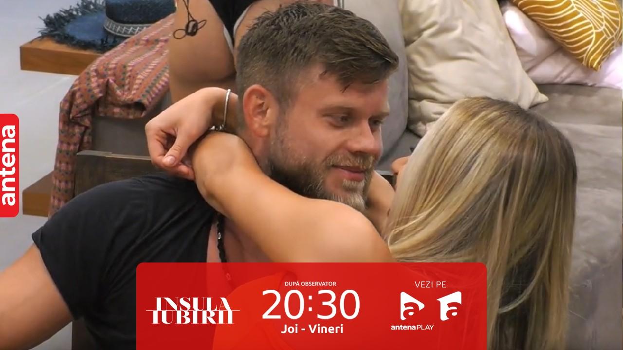 Insula Iubirii, 28 iulie 2023. Răzvan Kovacs și ispita Daria Cuflic s-au sărutat în dormitor