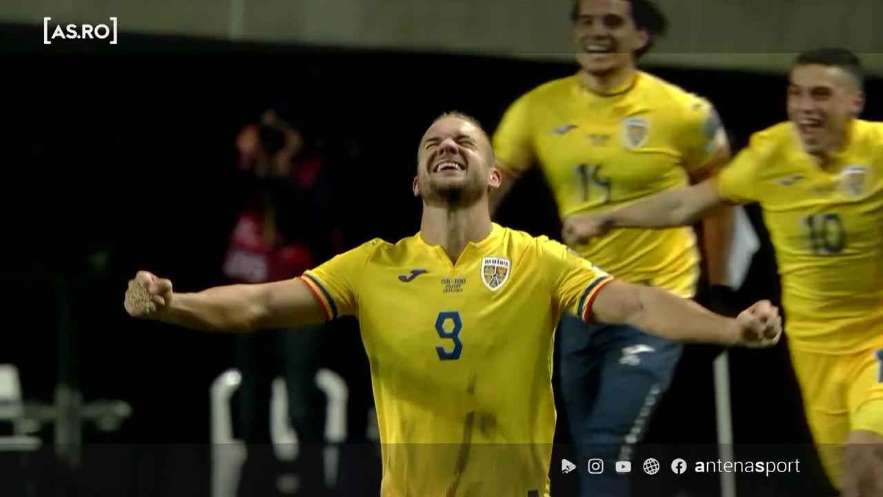 România s-a calificat la Euro 2024! Tricolorii au învins Israelul, scor 2-1, în deplasare!