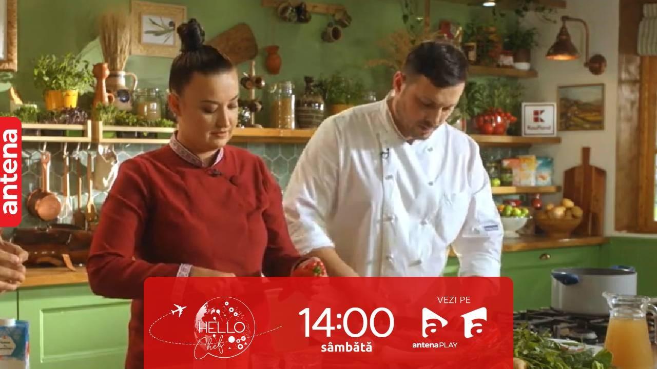 Hello Chef sezon 6, 2 decembrie 2023. Roxana Blenche, Damian Drăghici și Chef Alex Comerzan au gătit borș moldovenesc