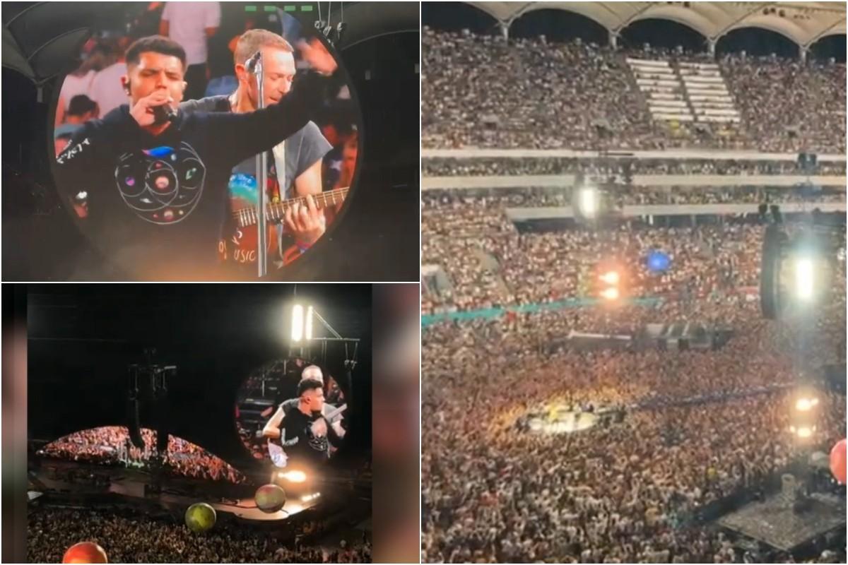 Gestul lui Chris Martin după ce invitatul lui, Babasha, a fost huiduit la concertul din 12 iunie. Artistul a ținut un discurs