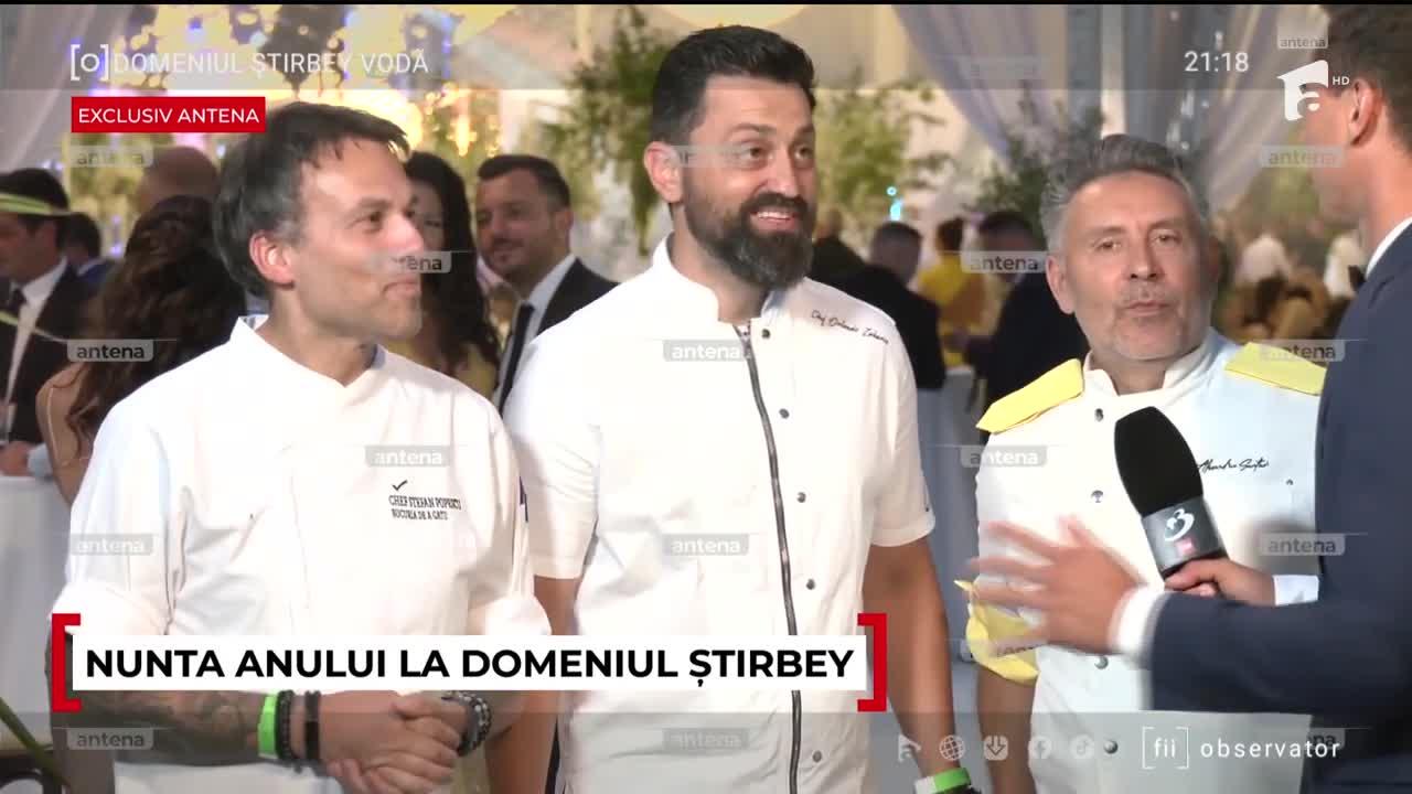 „A luat 3 cuțite”. Chefii Zaharia, Sautner și Popescu, foarte apreciați pentru preparatele lor, la nunta lui Ianis Hagi cu Elena