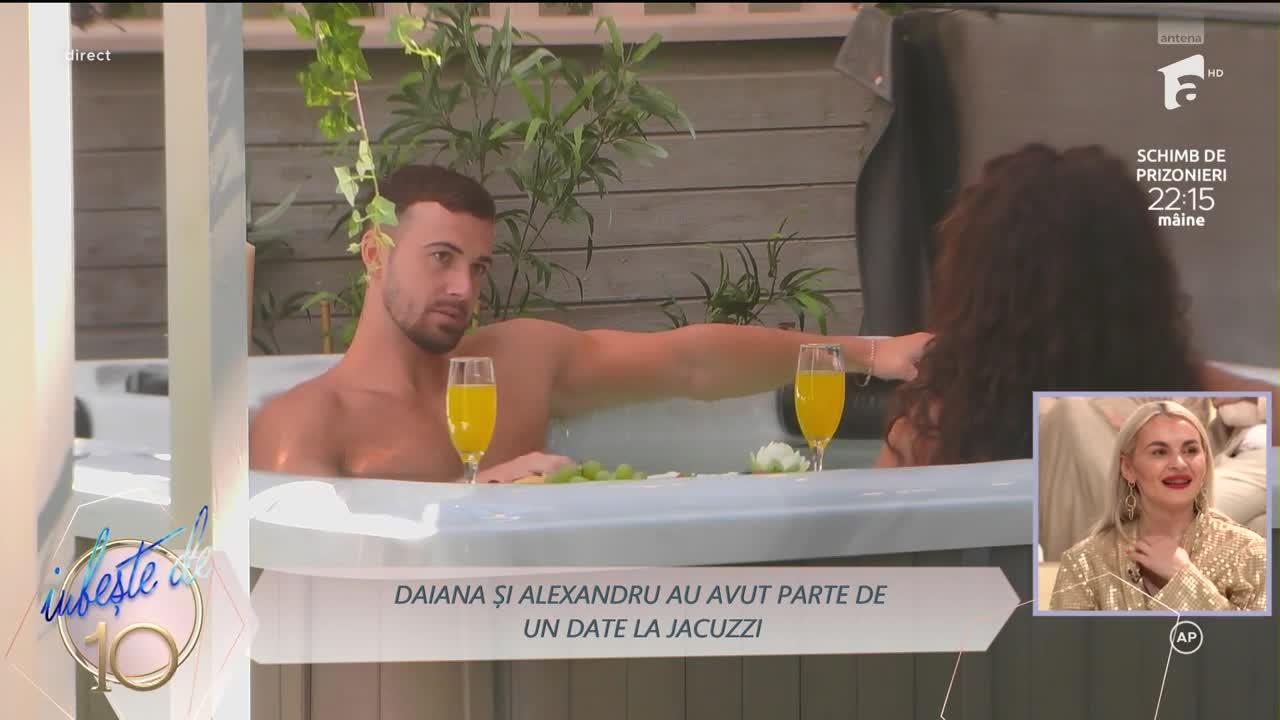 Mireasa sezon 10, 9 august 2024. Daiana și Alexandru au fost la un date în jacuzzi și ceva neașteptat s-a întâmplat. Ce a urmat