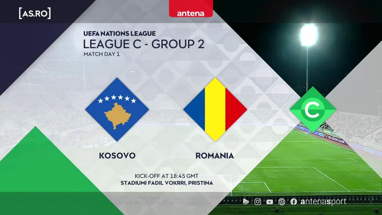 Meciul Kosovo - România, 0-3, transmis aseară de Antena 1, lider detaşat de audienţă