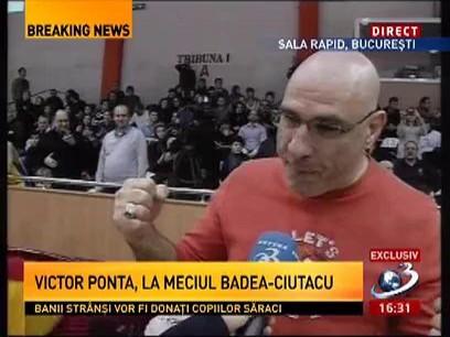 Badea si Ciutacu au dat studioul TV pe terenul de baschet! Premierul Ponta le-a tinut isonul