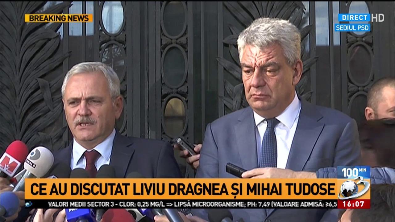 Liviu Dragnea, despre întâlnirea cu premierul Tudose: ”Am avut o întâlnire bună și lămuritoare!” Prim-ministrul: 