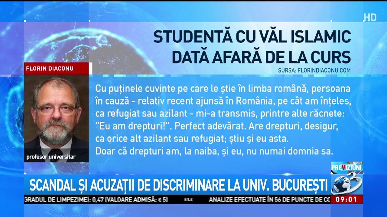 Scandal la Universitatea București! Studente cu văl islamic, date afară de la curs: 