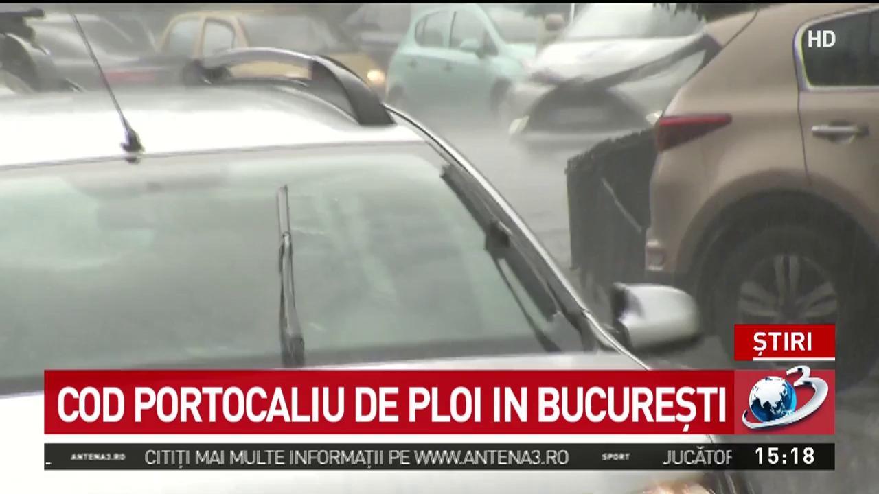 Cod PORTOCALIU de ploi în București! Cât ține vremea rea