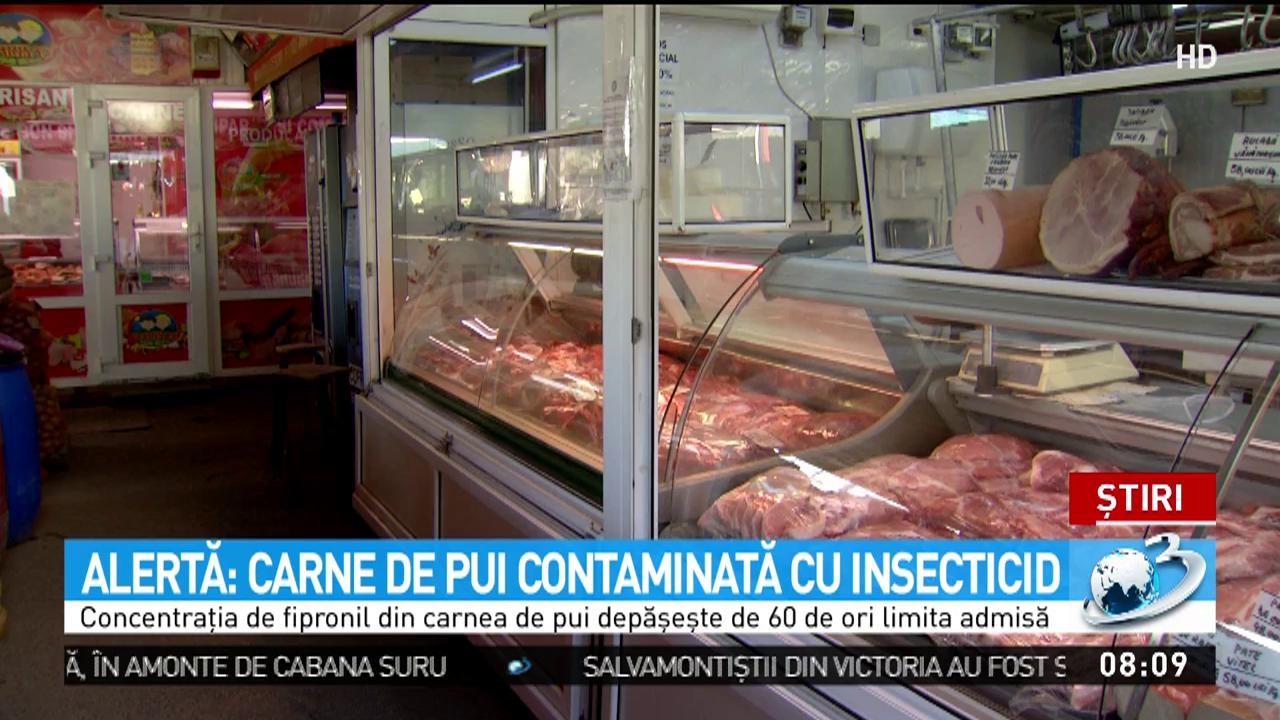 Carne de pui contaminată cu insecticid în România. Autoritățile atrag atenția asupra pericolului!