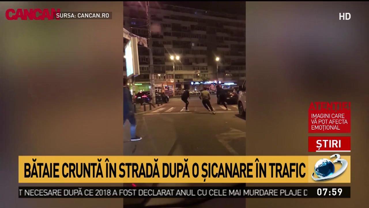 Bătaie cruntă în centrul Bucureștiului. S-au lovit cu bâtele chiar aproape de Inspectoratul General de Poliție