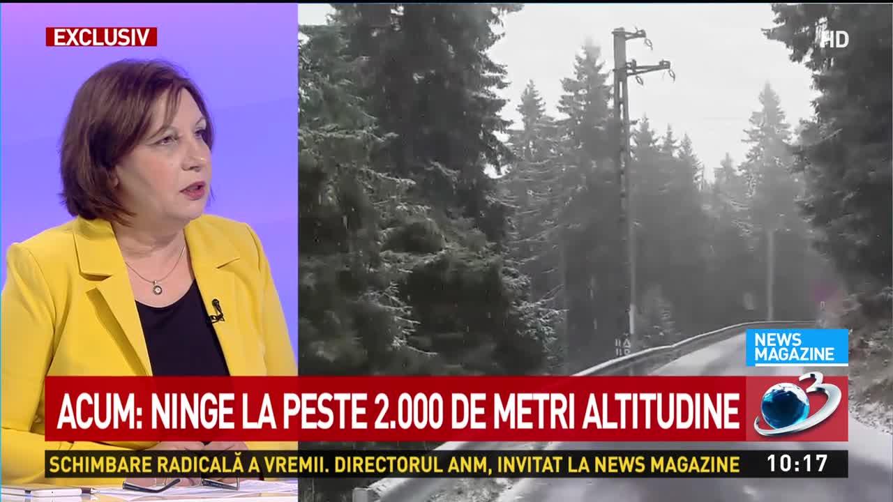 Ne așteaptă zile cu frig și ploi. A fost zăpadă de șase centimetri în România. Cum evoluează temperaturile în luna octombrie