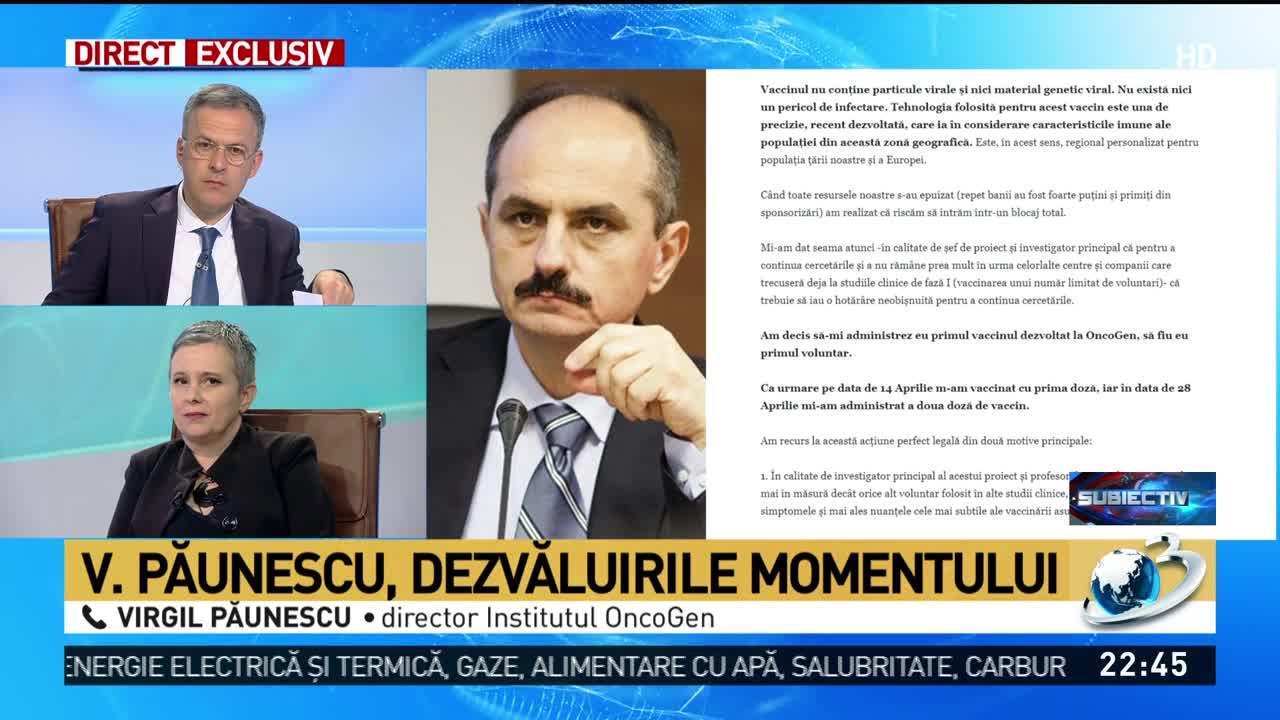 Mărturiile doctorului Virgil Păunescu: 