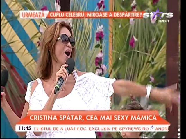 Cristina Spătar nu a vrut să răspundă, dar fiul ei a dat-o de gol, la tv. Cântăreaţa a rămas fără replică