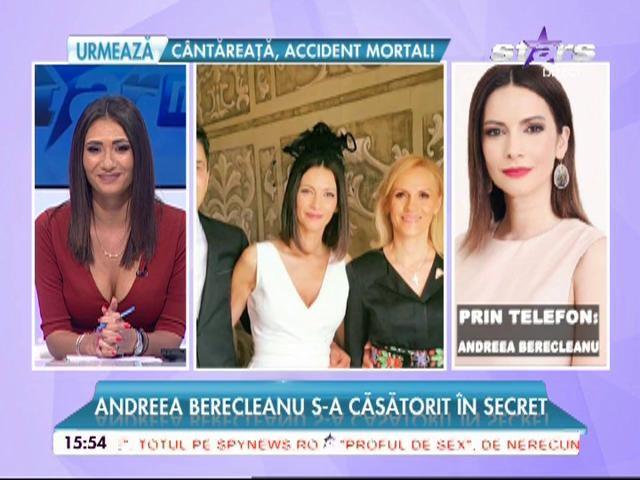 Andreea Berecleanu a povestit cum a fost una dintre cele mai frumoase zile din viața ei, cea în care a spus „DA”