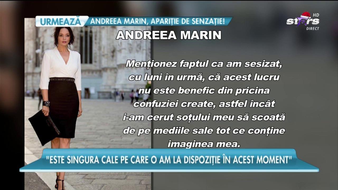 Andreea Marin a trimis executorul judecătoresc peste Tuncay: 