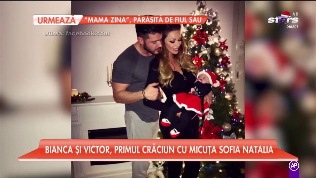 Bianca Drăgușanu şi Victor Slav vor petrece primul Crăciun cu micuţa Sofia! Fetița a primit o rochiță de Crăciuniță! Fanii au înroșit  butonul de LIKE!