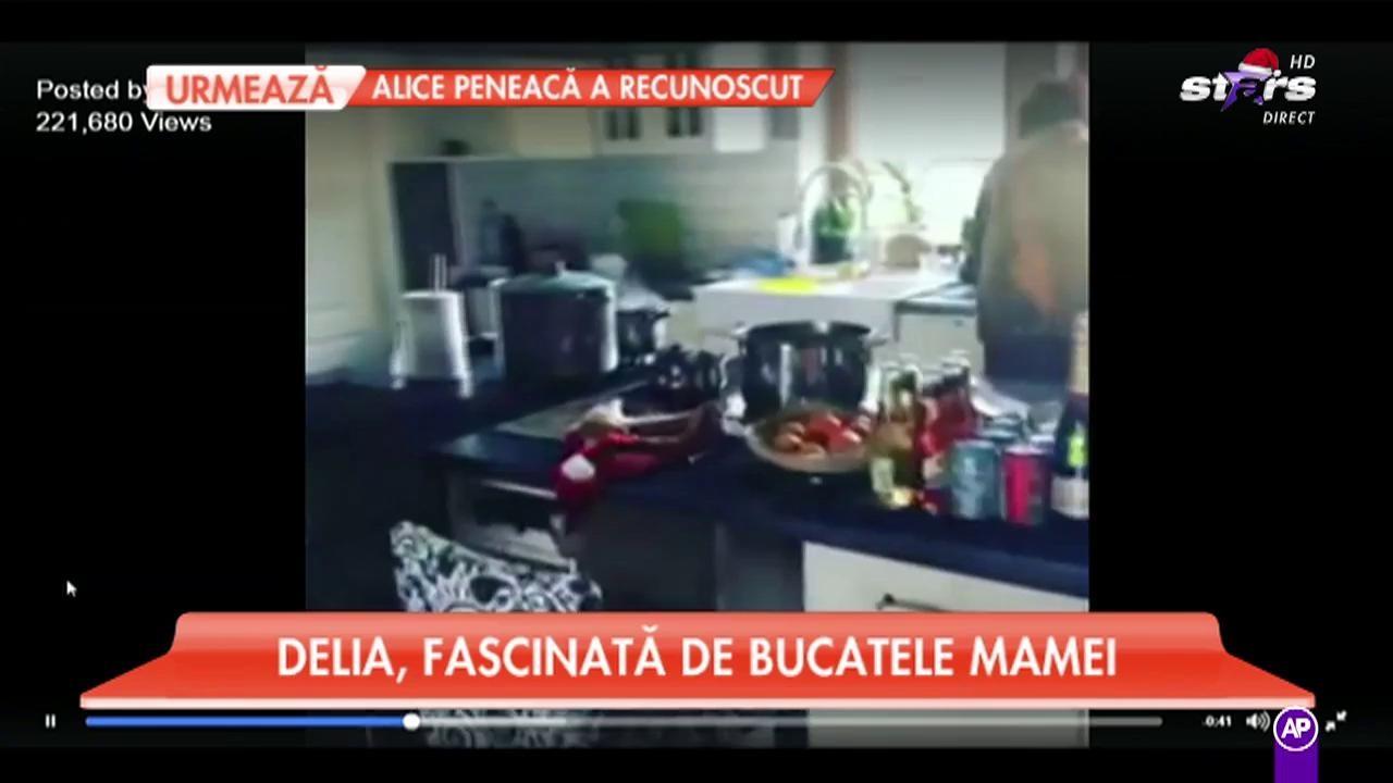 Unde-i Delia e clar că se mănâncă! Artista a filmat bucatele mamei de Crăciun: ”Sarmaleishăn, Crăciuneishăn!”