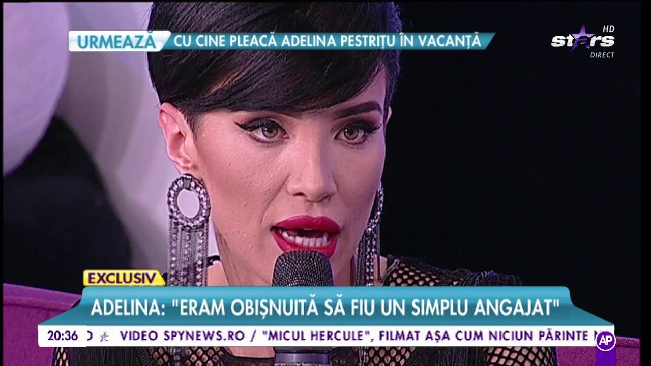 Cu dresuri plasă şi decolteu generos! Adelina Pestriţu, într-un OUTFIT HOT-HOT la TV!