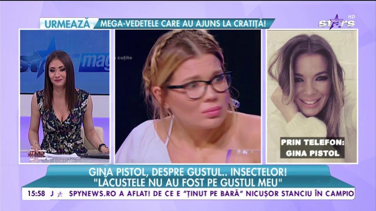 Gina Pistol, despre dieta cu insecte: ”Lăcustele sunt pe gustul meu”. Talia subțire cu eforturi se ține!