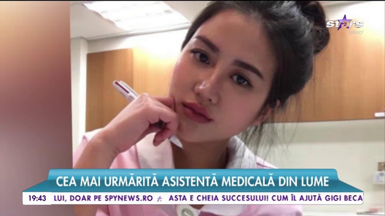 Domnilor, bătăi de inimă prea alerte, vreun junghi, o chemăm? O asiatică, cea mai sexy asistentă medicală din lume