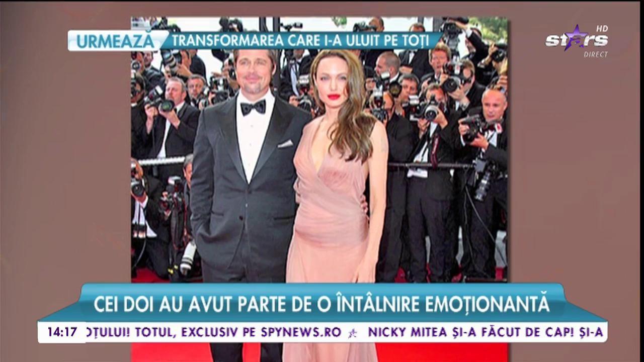Angelina Jolie şi Brad Pitt au îngropat securea războiului! Cei doi au avut parte de o întâlnire emoţionantă. Se vor împăca?
