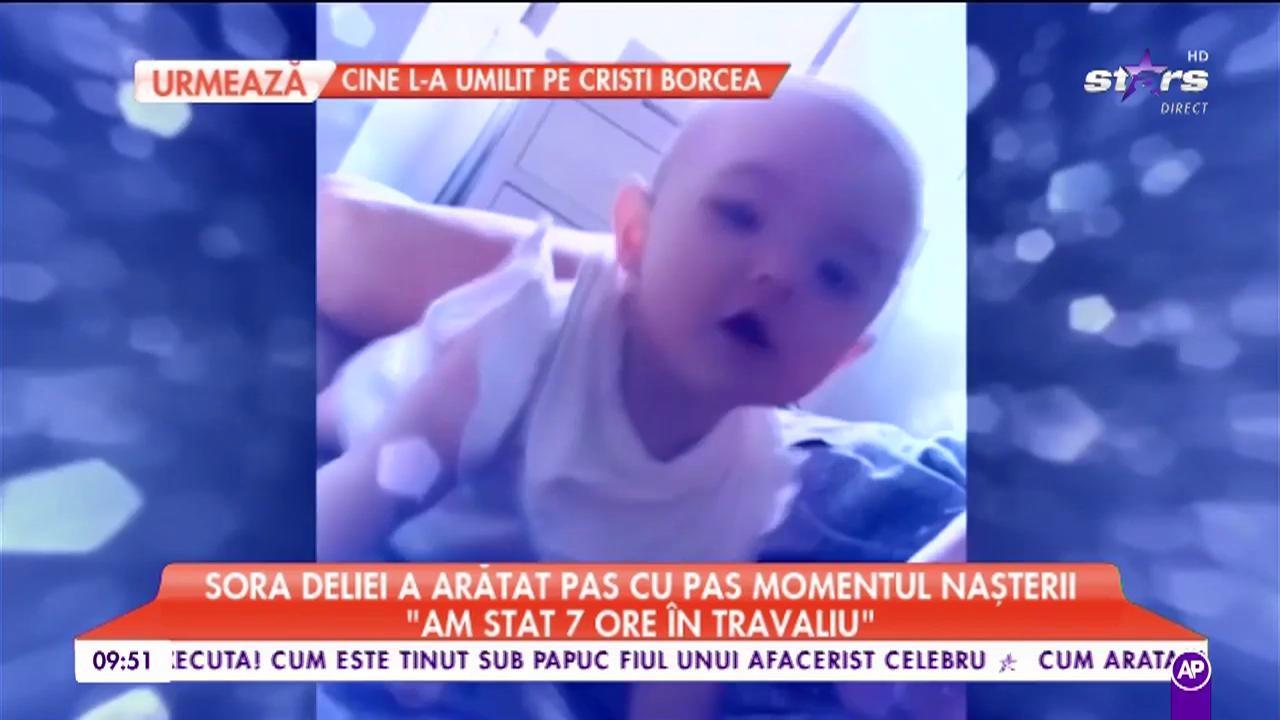 Sora Deliei a arătat filmarea cu nașterea! Clipul VIDEO e deja viral pe internet!