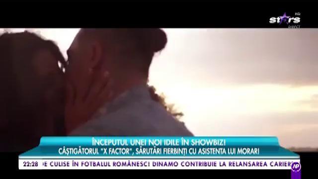 Începutul unei IDILE?! Florin Raduţă, fostul câştigător „X Factor”, sărutări FIERBINȚI cu asistenta lui Mihai Morar! (VIDEO)