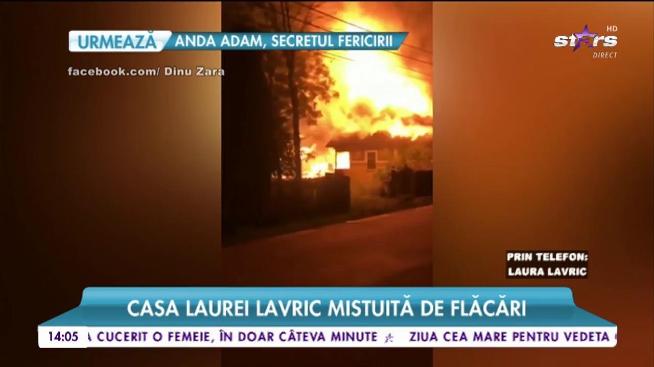 Lovitură GREA pentru Laura Lavric! Artista a pierdut totul într-un cumplit incendiu (VIDEO)