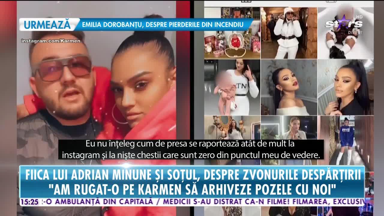 Karmen Minune și soțul ei fac primele declarații despre despărțire. Bogdan Căplescu: „Eu am rugat-o să arhiveze pozele cu noi”