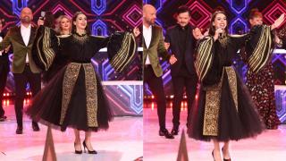 Show și așa 2022. Georgiana Lobonț a atras toate privirile cu o rochie specială, cu mâneci clopot și elemente tradiționale