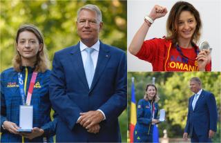 Klaus Iohannis i-a decorat pe sportivii medaliați la Tokyo. Ce Ordin a primit Ana-Maria Popescu, medaliată cu argint la spadă