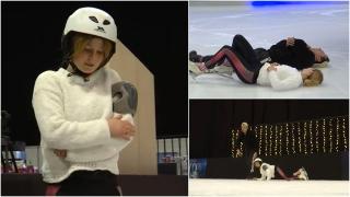 Dancing on Ice – Vis in doi 2022. Momentul în care Jean Gavril o dă cu capul de gheață pe Ana Maria Ion. Ce s-a întâmplat