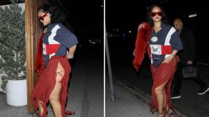 Rihanna, la un pas de accident vestimentar după ce fusta i s-a desfăcut chiar în fața paparazzilor. Cum a arătat din spate