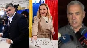 Rezultate exit-poll alegeri prezidențiale 2024. Marcel Ciolacu, Elena Lasconi și Călin Georgescu, primele declarații