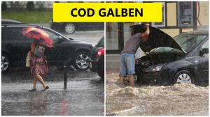 Cod galben de ploi în România! Un ciclon islandez aduce temperaturi scăzute. Ce zone sunt vizate de avertizarea ANM