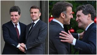 Emmanuel Macron și Nicușor Dan, întâlnire în Franța. Ce mesaj a transmis președintele Franței în limba română