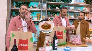 Rețeta de mușchiuleț de porc cu cartofi rösti, ceapă confiată și sos din oase de porc a lui Chef Nicolai Tand de la Neatza